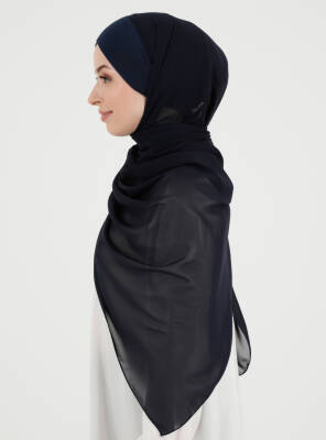 Boneli Çapraz Şifon Şal - 8