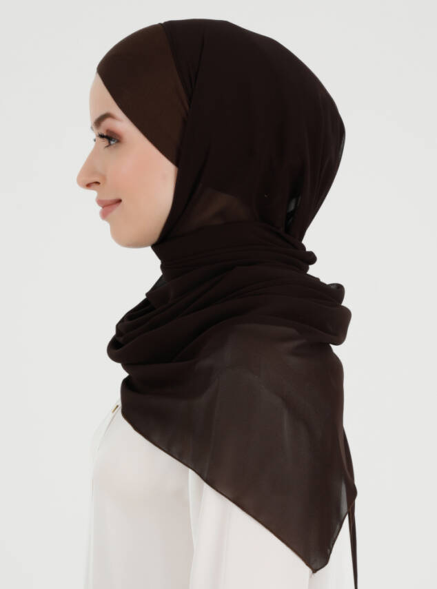 Boneli Çapraz Şifon Şal - 20