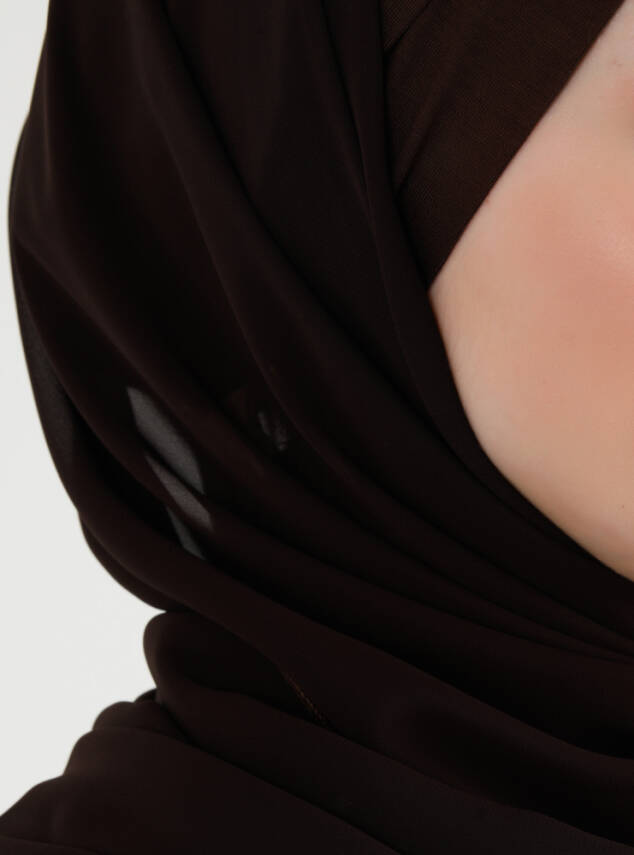 Boneli Çapraz Şifon Şal - 21