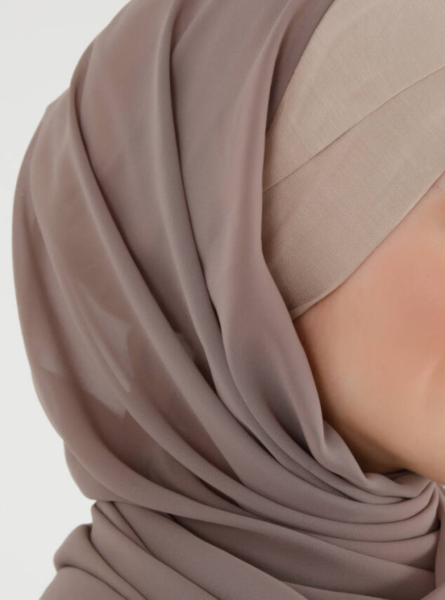 Boneli Çapraz Şifon Şal - 28