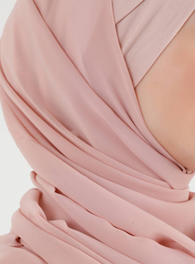 Boneli Çapraz Şifon Şal - 32