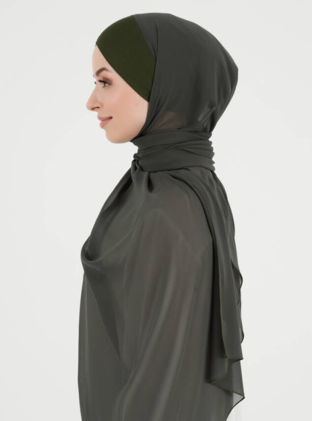 Boneli Çapraz Şifon Şal - 35