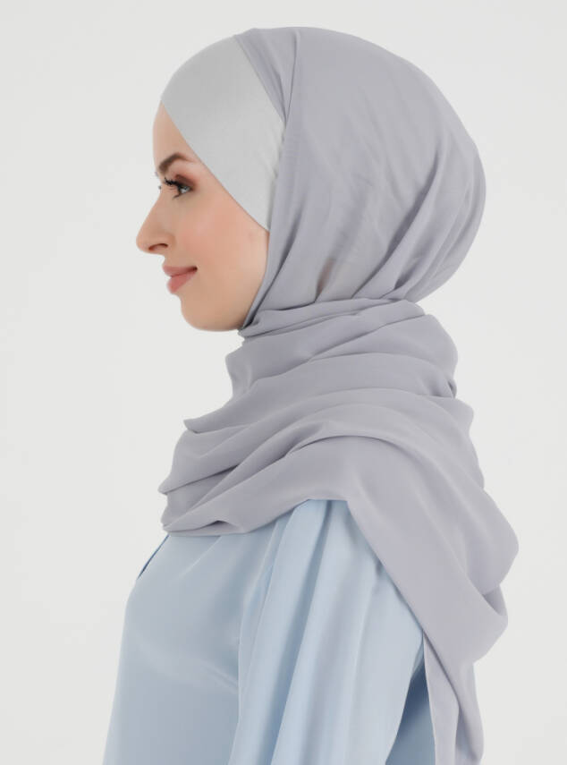 Boneli Çapraz Şifon Şal - 38