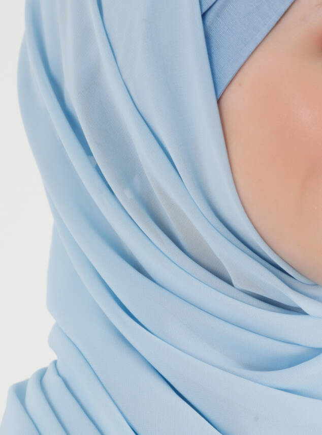 Boneli Çapraz Şifon Şal - 48