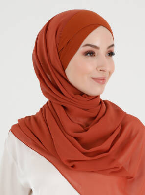 Boneli Çapraz Şifon Şal - 50