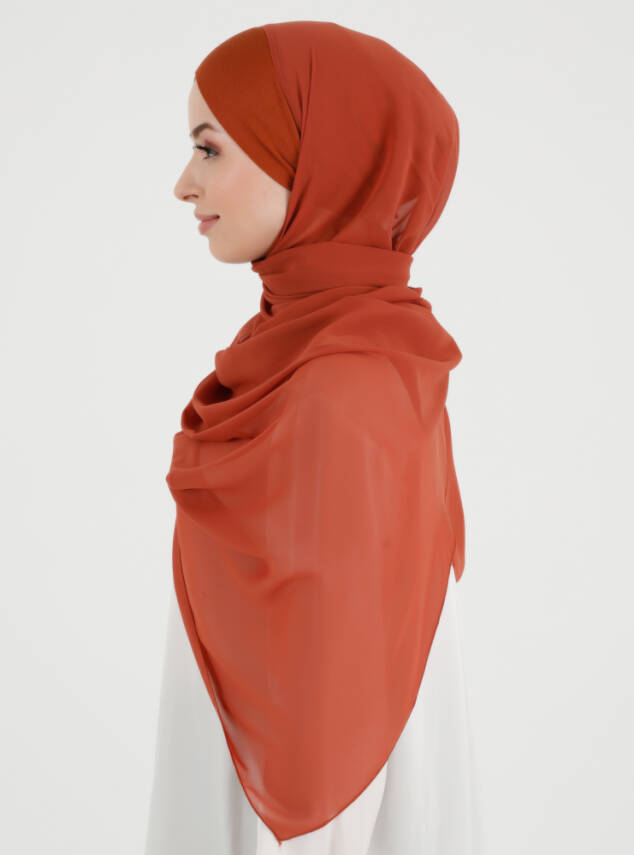 Boneli Çapraz Şifon Şal - 51