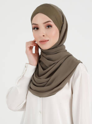 Boneli Çapraz Şifon Şal - 53