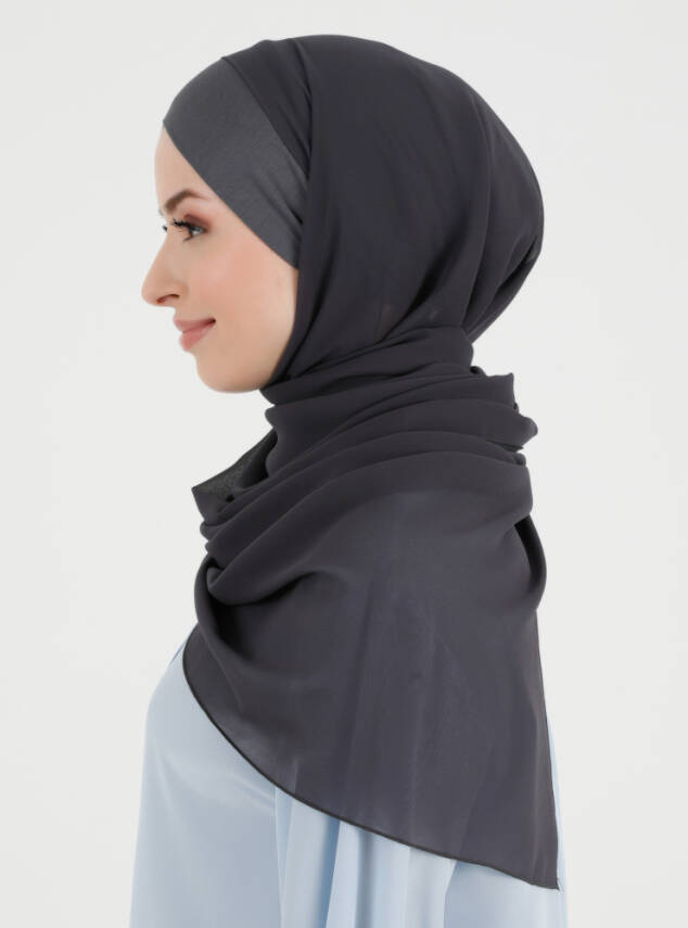 Boneli Çapraz Şifon Şal - 65