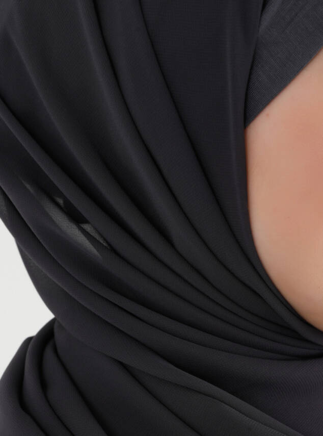 Boneli Çapraz Şifon Şal - 66