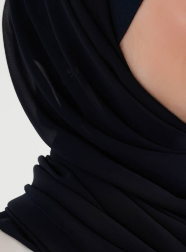 Boneli Düz Şifon Şal - 9