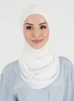 Boneli Düz Şifon Şal - 11