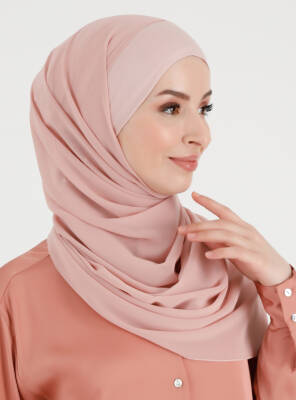 Boneli Düz Şifon Şal - 22