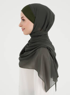 Boneli Düz Şifon Şal - 28
