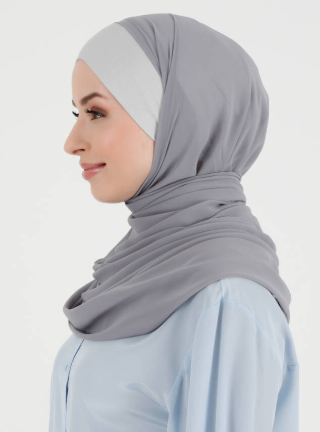 Boneli Düz Şifon Şal - 31