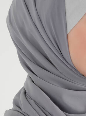 Boneli Düz Şifon Şal - 32