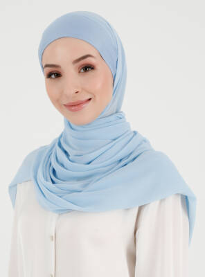 Boneli Düz Şifon Şal - Ecardin