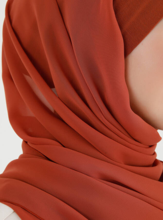 Boneli Düz Şifon Şal - 39