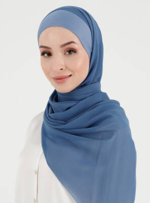 Boneli Düz Şifon Şal - 41