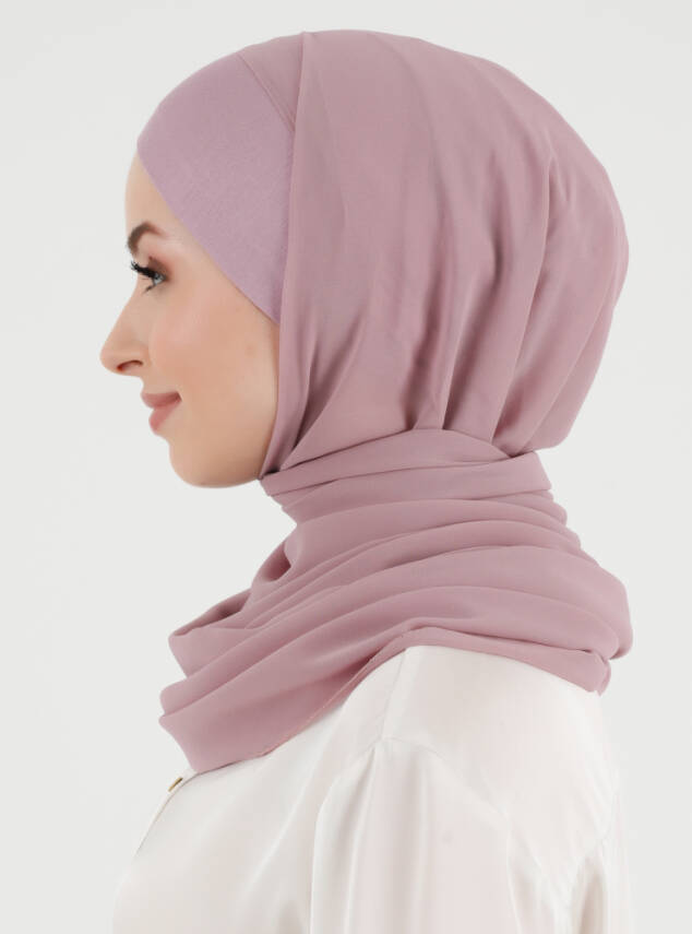 Boneli Düz Şifon Şal - 46