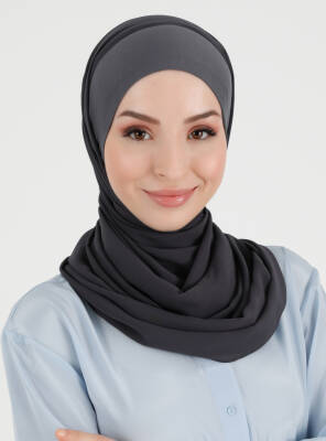 Boneli Düz Şifon Şal - 49