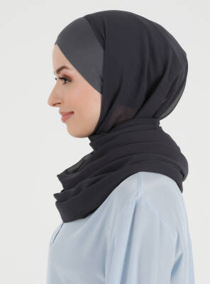 Boneli Düz Şifon Şal - 50