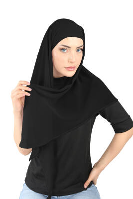 Boneli Şifon Oval Eşarp - 2