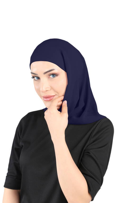 Boneli Şifon Oval Eşarp - 9