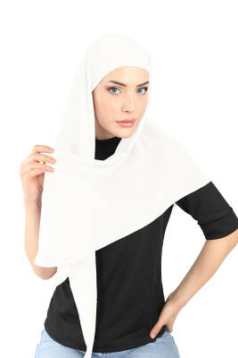 Boneli Şifon Oval Eşarp - 11