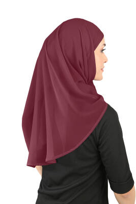 Boneli Şifon Oval Eşarp - 16