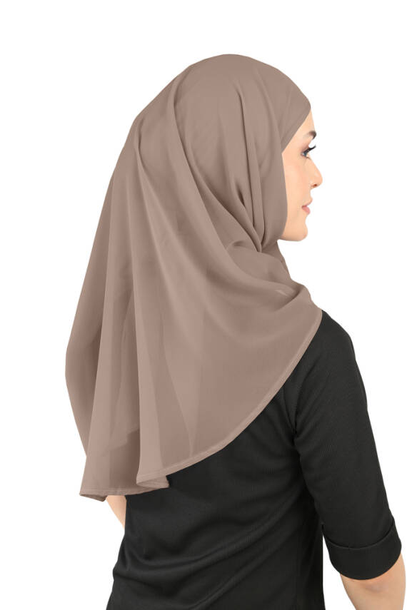 Boneli Şifon Oval Eşarp - 21