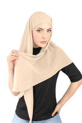 Boneli Şifon Oval Eşarp - 25