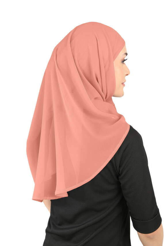 Boneli Şifon Oval Eşarp - 39