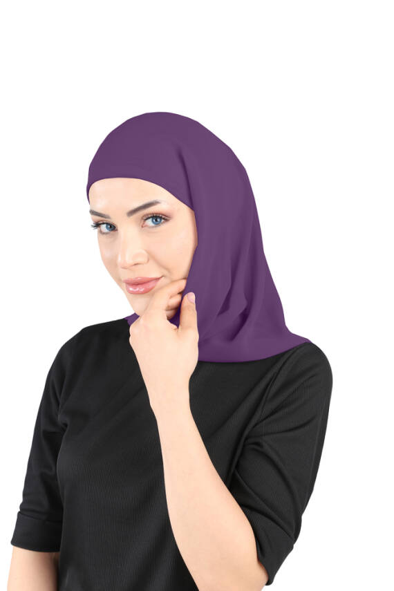 Boneli Şifon Oval Eşarp - 44