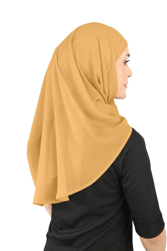 Boneli Şifon Oval Eşarp - 48