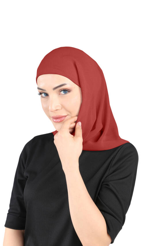 Boneli Şifon Oval Eşarp - 50