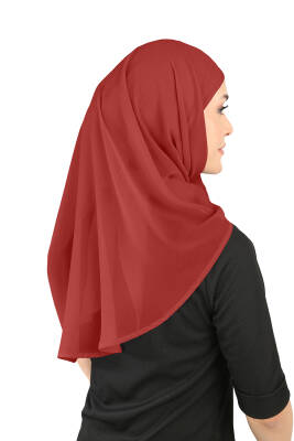 Boneli Şifon Oval Eşarp - 51