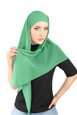 Boneli Şifon Oval Eşarp - 52