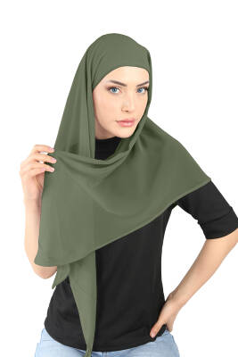 Boneli Şifon Oval Eşarp - 58