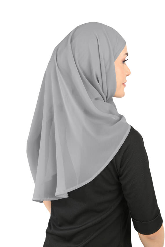 Boneli Şifon Oval Eşarp - 66