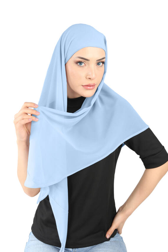 Boneli Şifon Oval Eşarp - 67