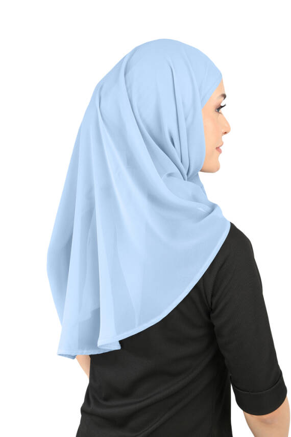 Boneli Şifon Oval Eşarp - 69