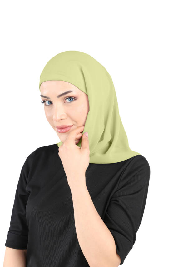 Boneli Şifon Oval Eşarp - 77