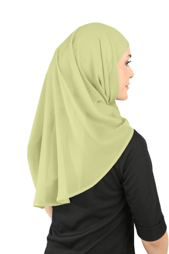 Boneli Şifon Oval Eşarp - 78