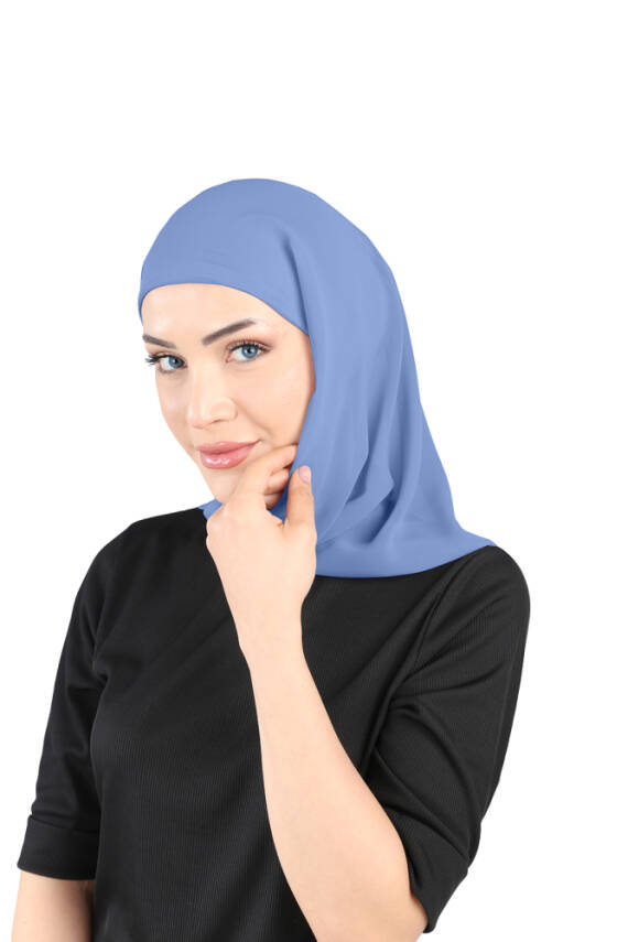 Boneli Şifon Oval Eşarp - 80