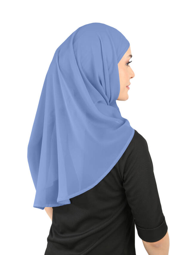 Boneli Şifon Oval Eşarp - 81