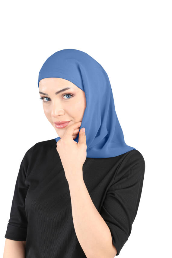 Boneli Şifon Oval Eşarp - 83