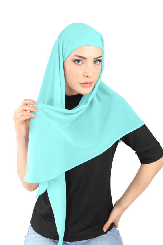 Boneli Şifon Oval Eşarp - 85