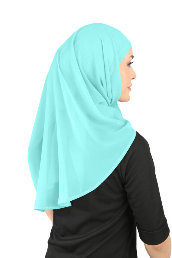 Boneli Şifon Oval Eşarp - 87