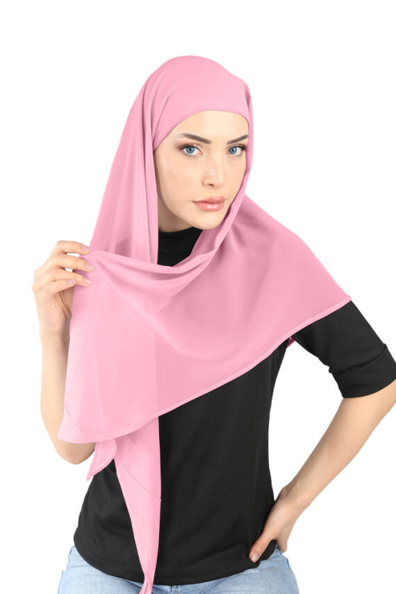 Boneli Şifon Oval Eşarp - 91