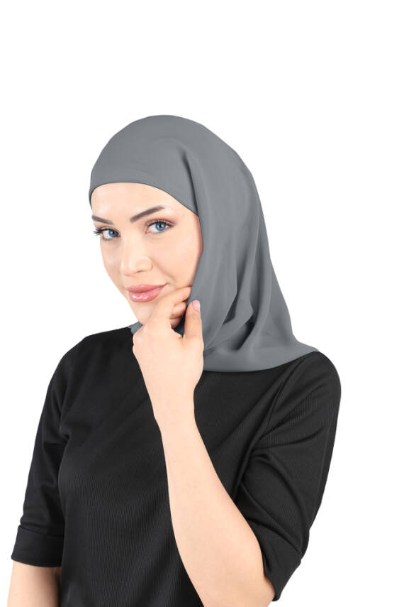 Boneli Şifon Oval Eşarp - 95